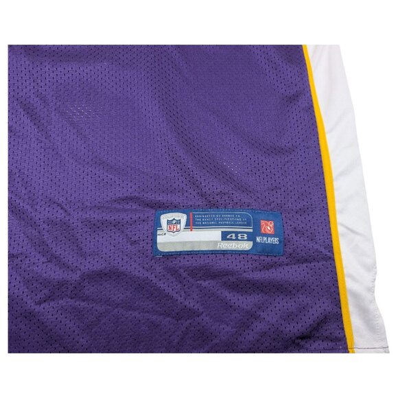 Reebok Brett Favre 4 Minnesota Vikings On-Field NFL Jersey Purple Sz 48 Stitched - Picture 5 of 11